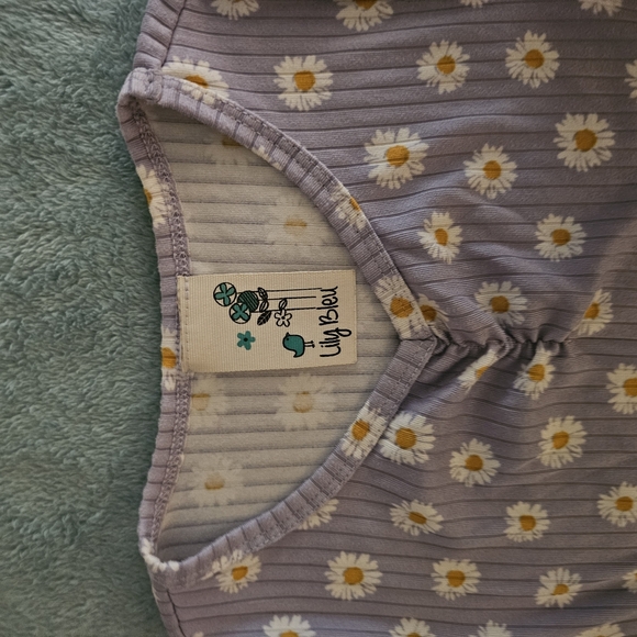 Lily Bleu Purple and White Daisy Matching Set - Picture 7 of 15
